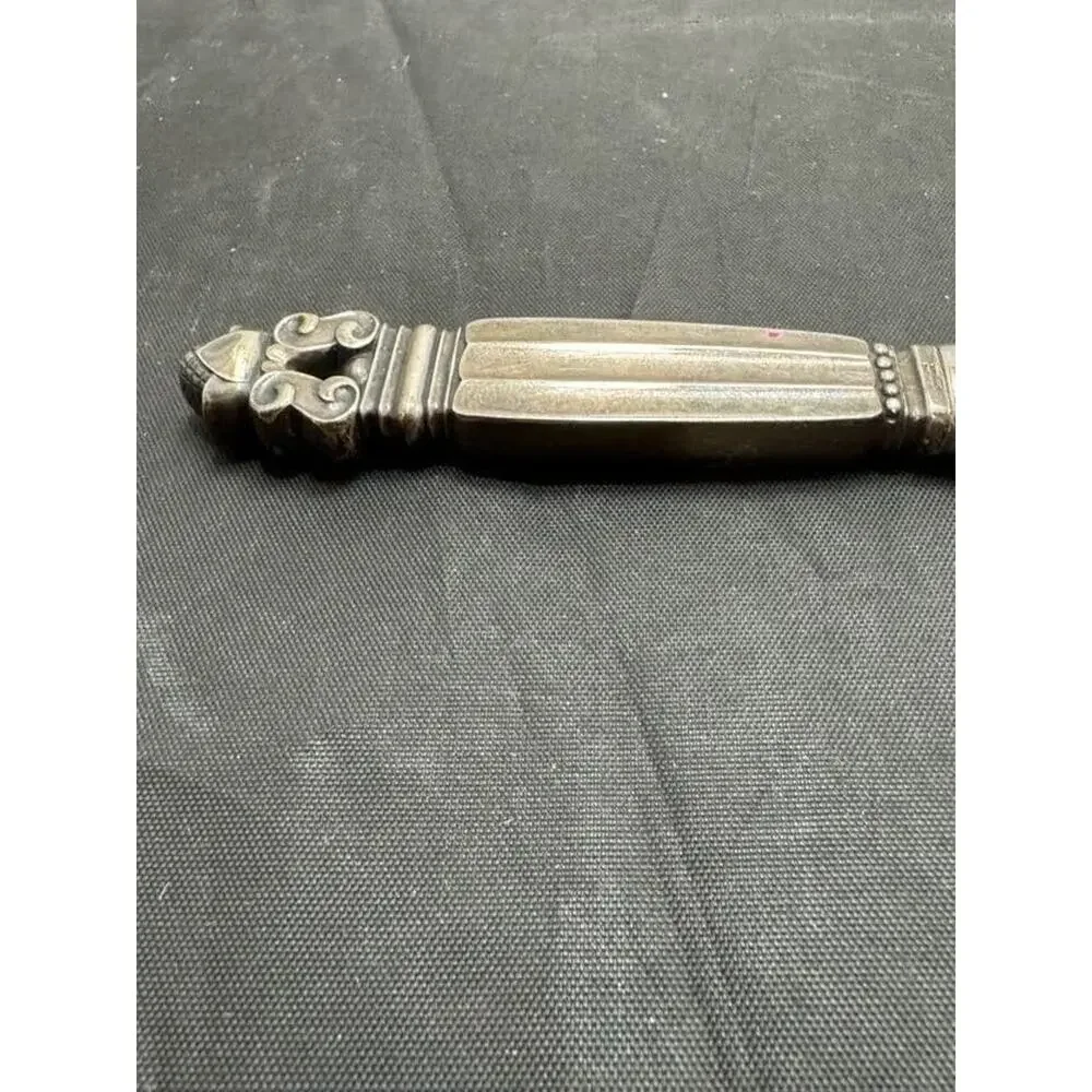 Georg Jensen Acorn Sterling Silver Bar Cheese Knife Bottle Opener Denmark VTG